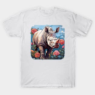 Rhino Floral T-Shirt